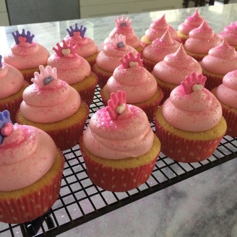 Princess Pink Cupcakes! (Recipe too!)