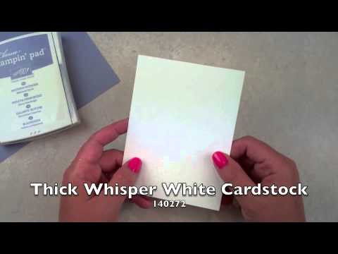 Tuesday VIDEO Tutorial!!  Less is More Card with Stampin’ Up!  (Episode 397)