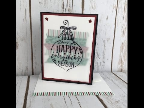 Stampin’ Up! Happy Ornament Video Tutorial – Episode 524!