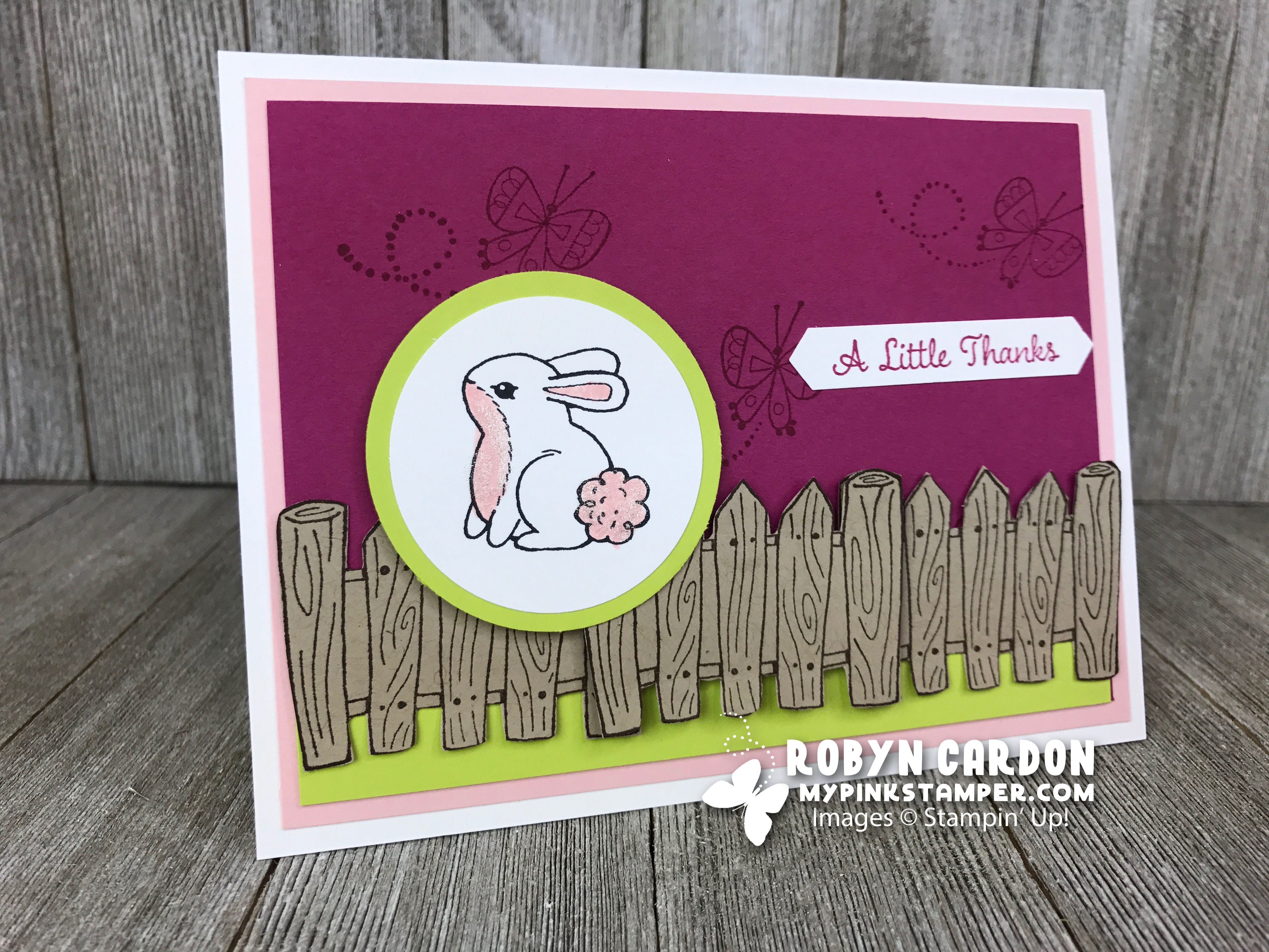 Garden Girl Card with Supply List & My Pink Candy!