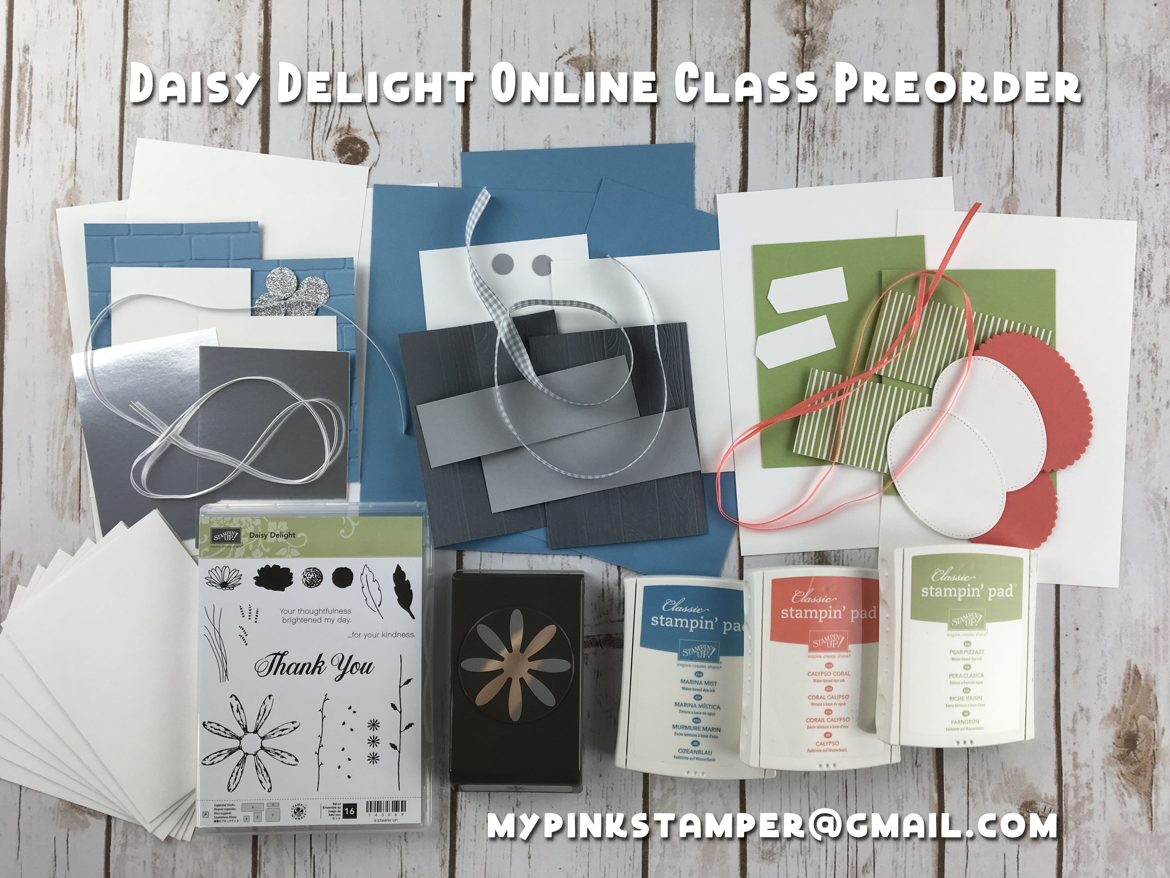 Daisy Delight Repeat Online Class & My Pink Stamper Live!
