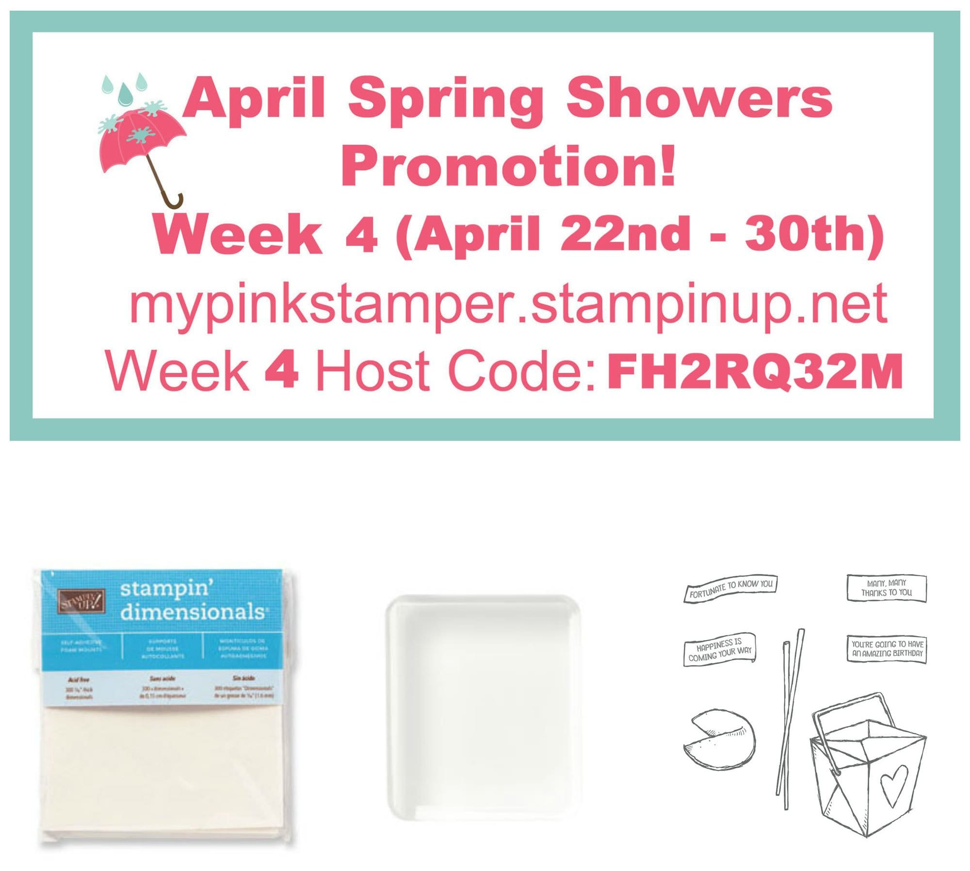 Week 4 of April Spring Showers, My Pink Candy Giveaway & Winner!
