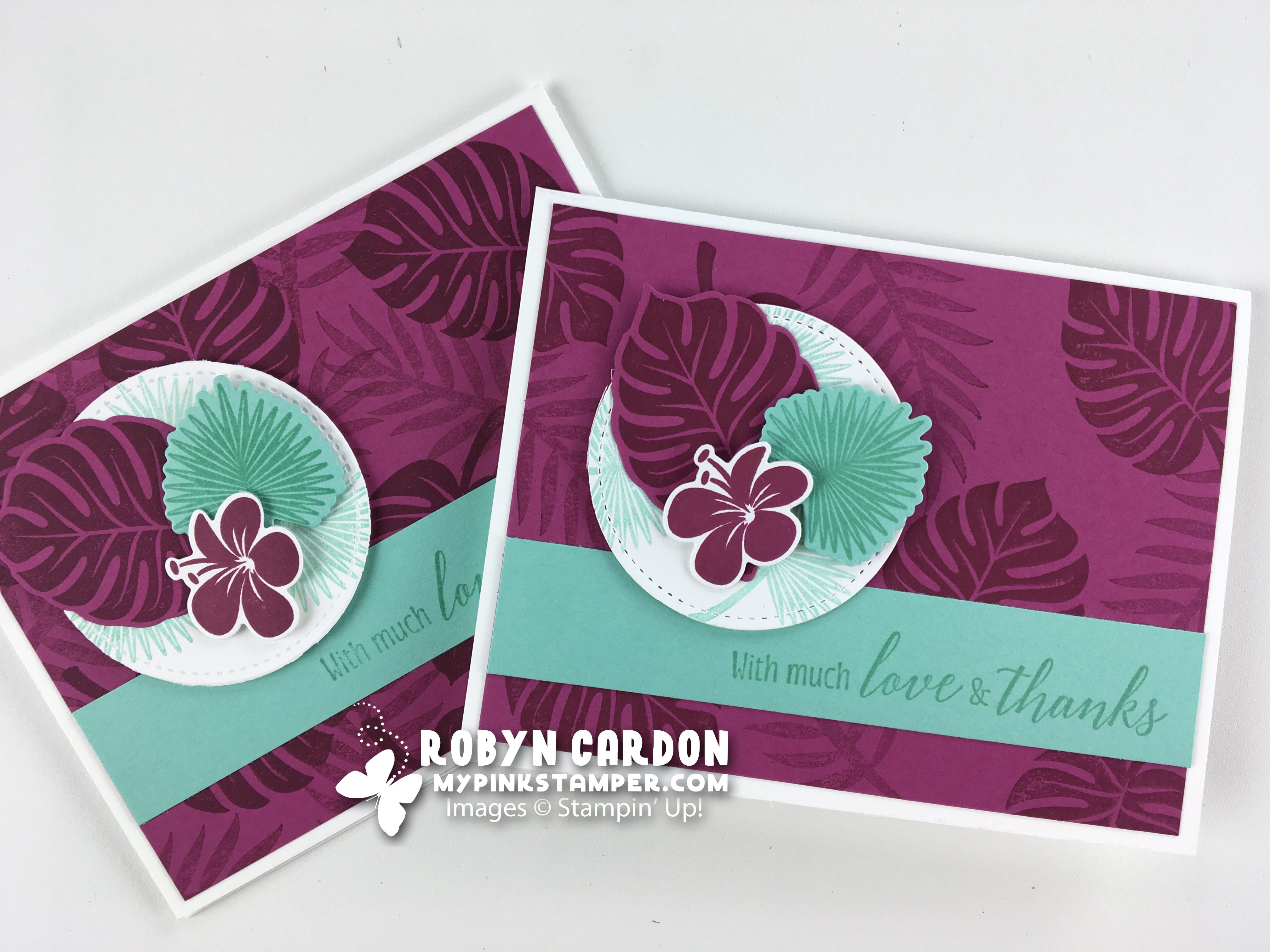 Episode 643 – Tropical Chic Pink Card Video Tutorial