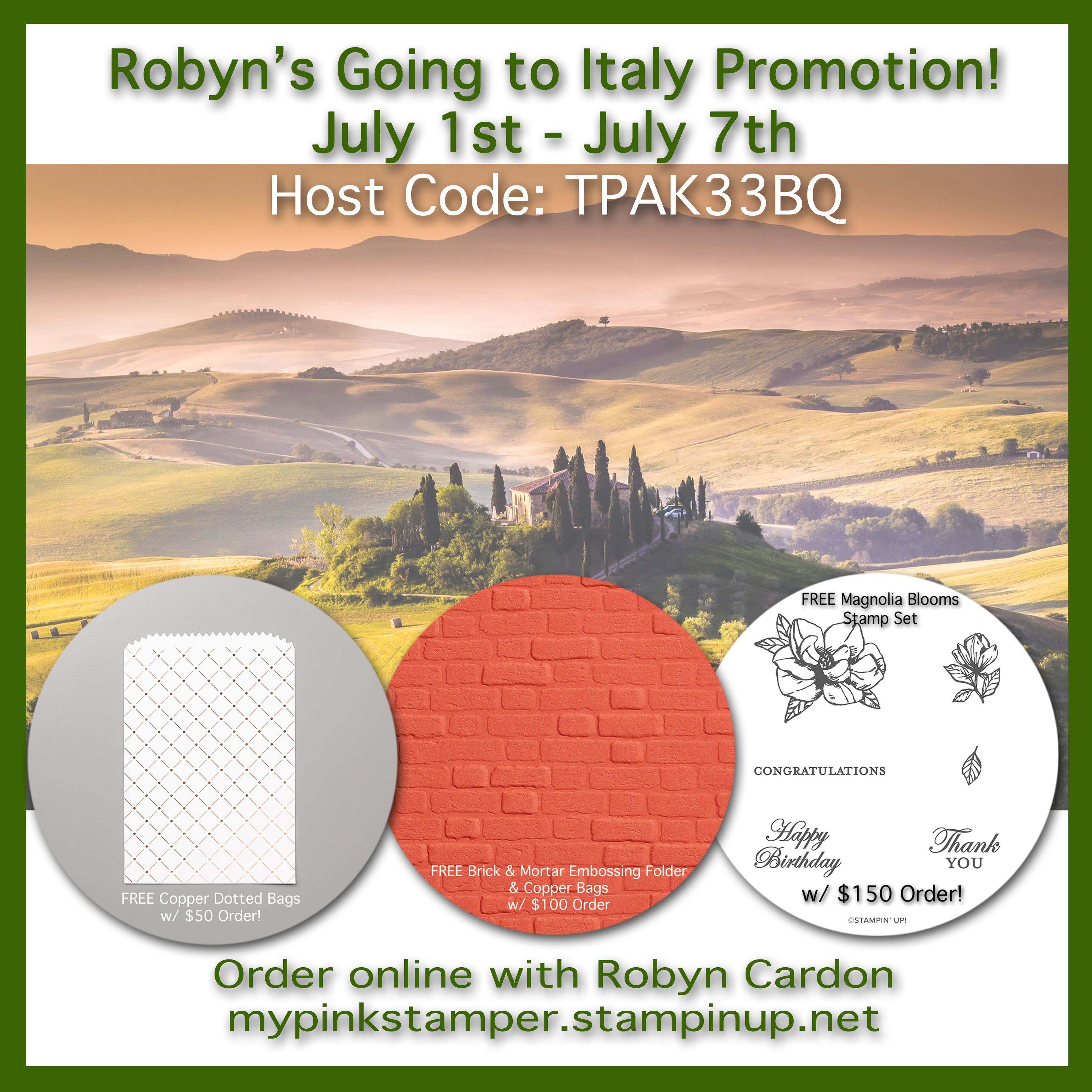 Day 1 – Going to Italy Promotion & Giveaway!