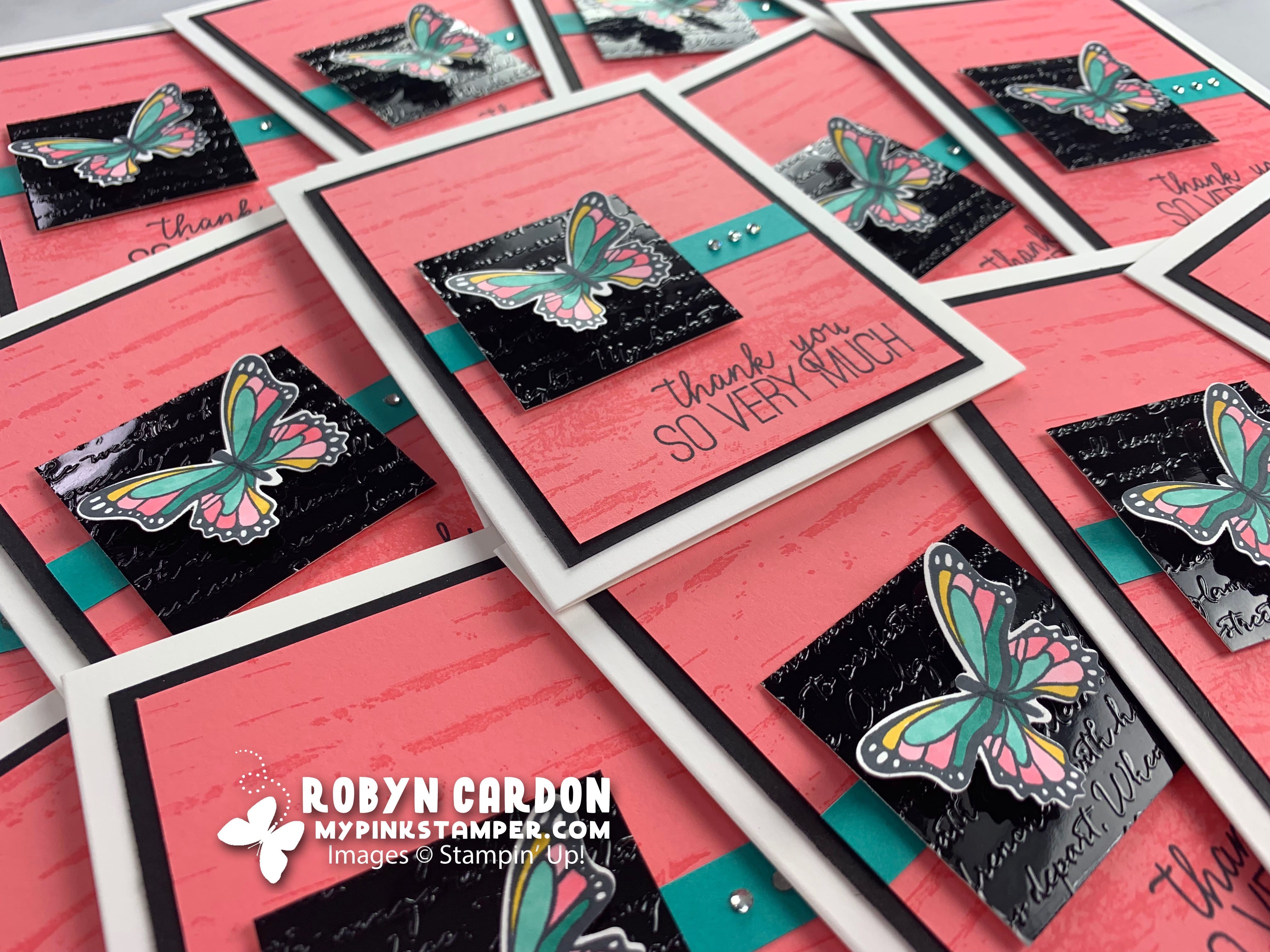 {VIDEO}Butterfly Gala Card & My Pink Candy Giveaway