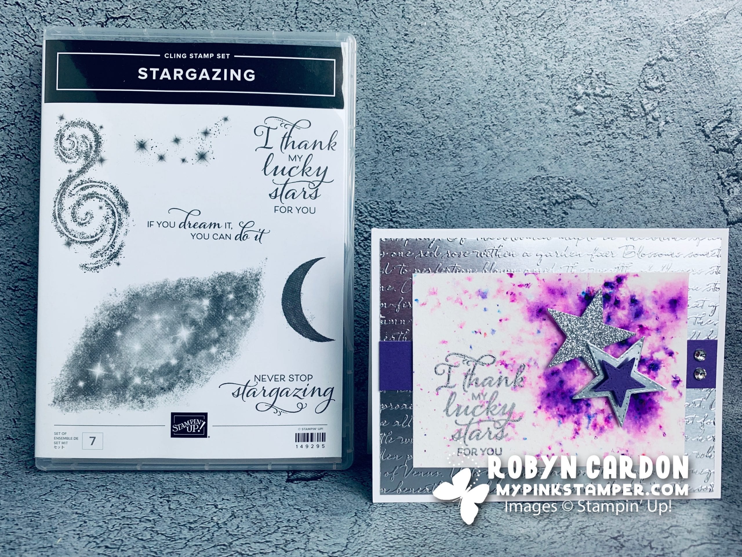 VIDEO}Episode 769 - Stampin' Up! Stargazing with Pigment Sprinkles