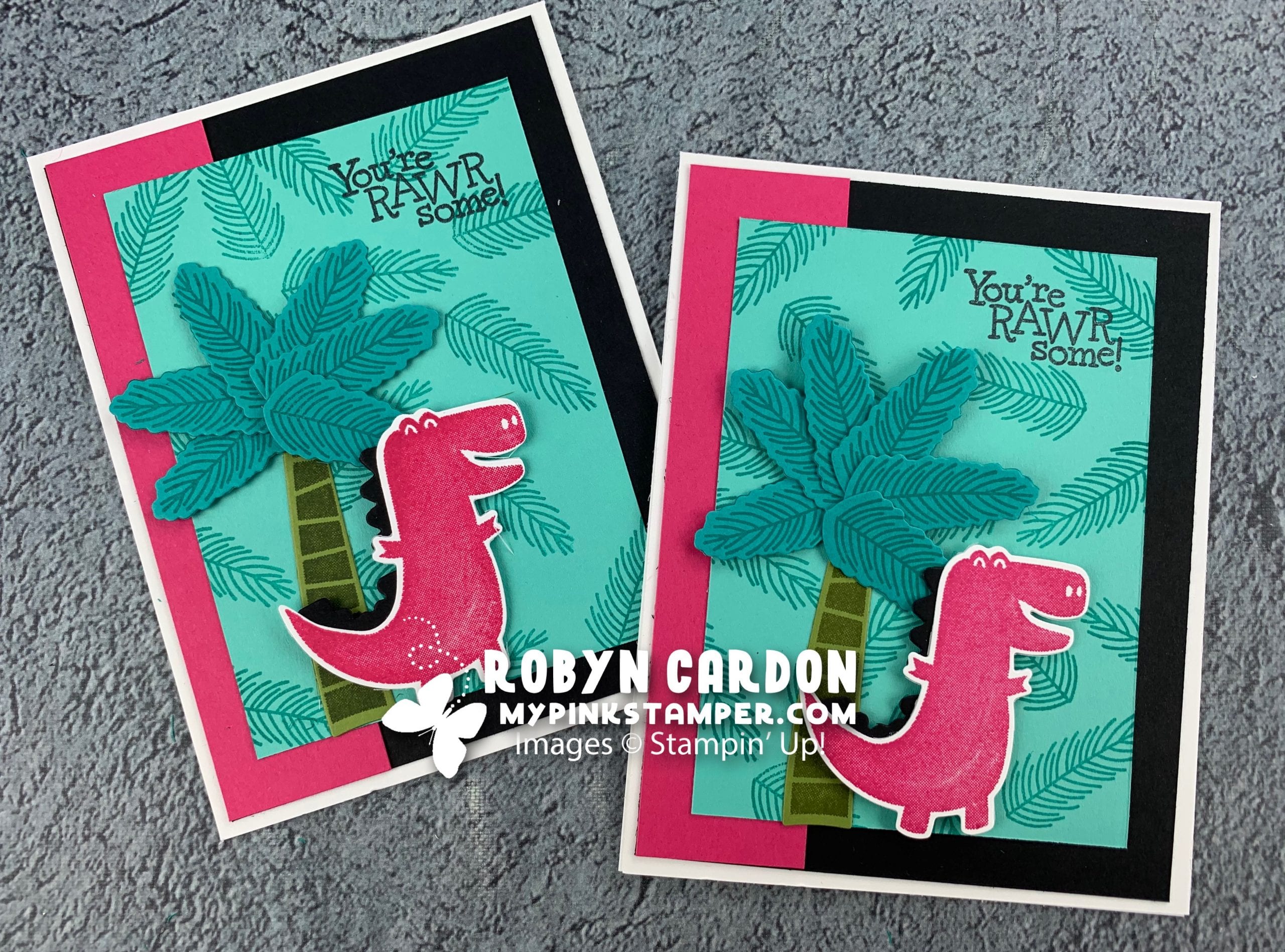 {VIDEO}Stampin’ Up! Dino Days Simple Stamping Card & Day 8 – A Card a Day in May & Week 2 Promotion!