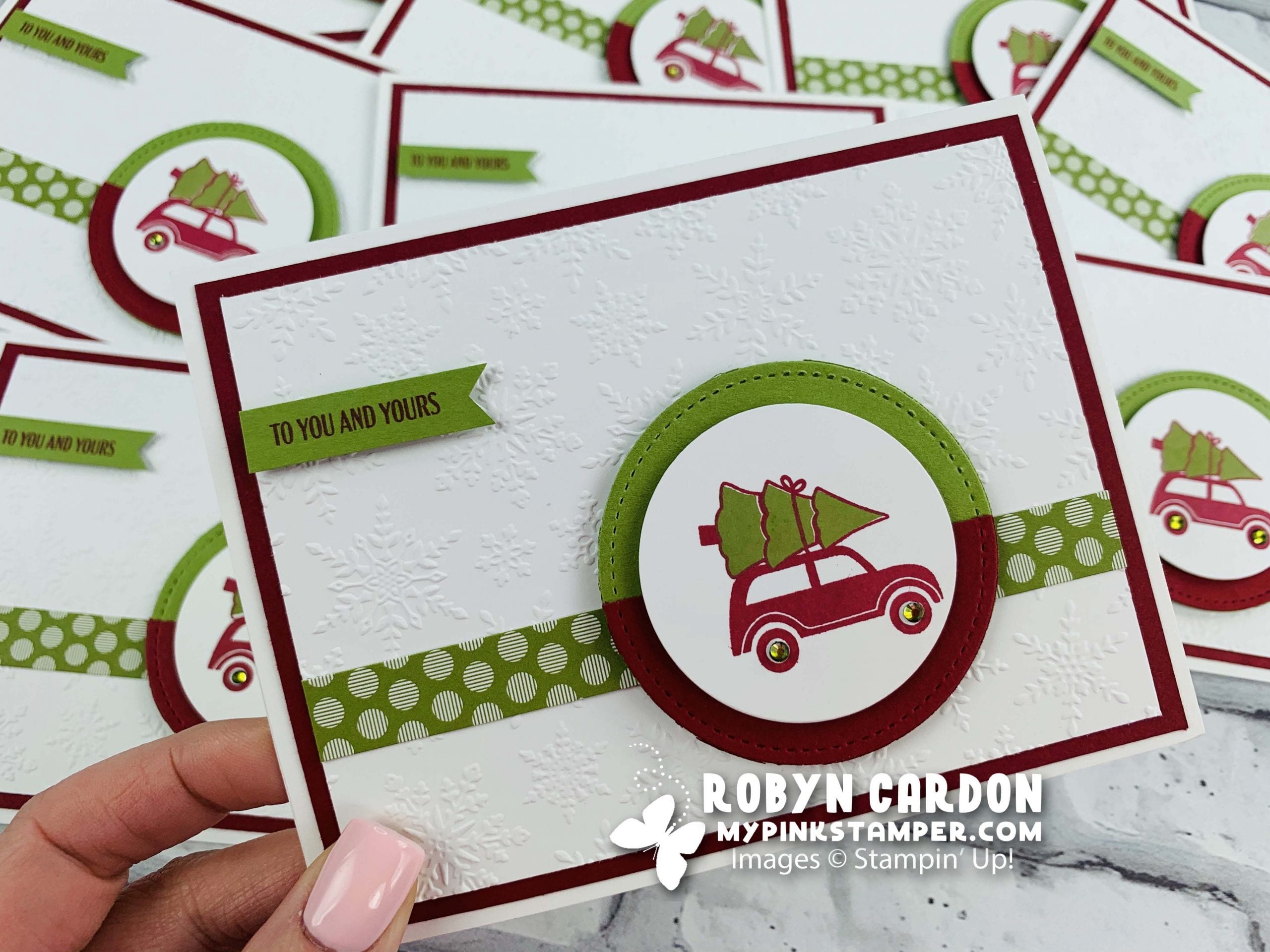 {VIDEO}Stampin’ Up! Festive Post Christmas Card – Episode 789