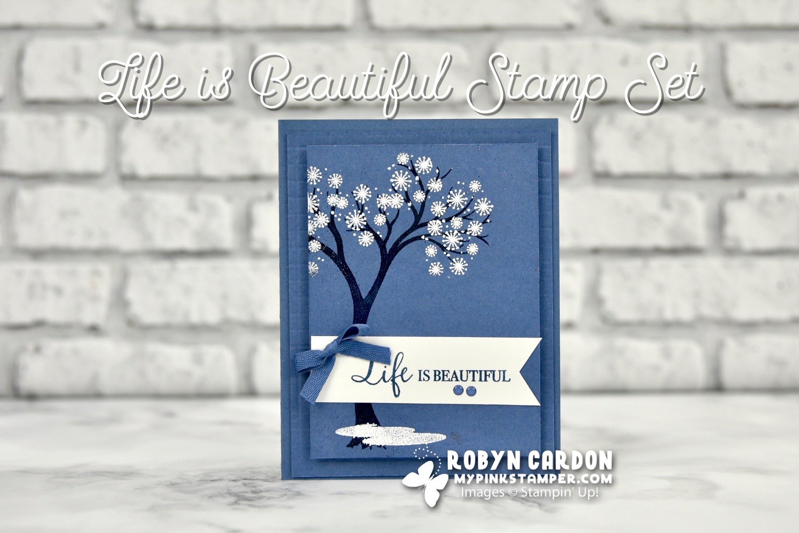 {VIDEO}Episode 802 – Stampin’ Up! Life is Beautiful w/ Two Cards!