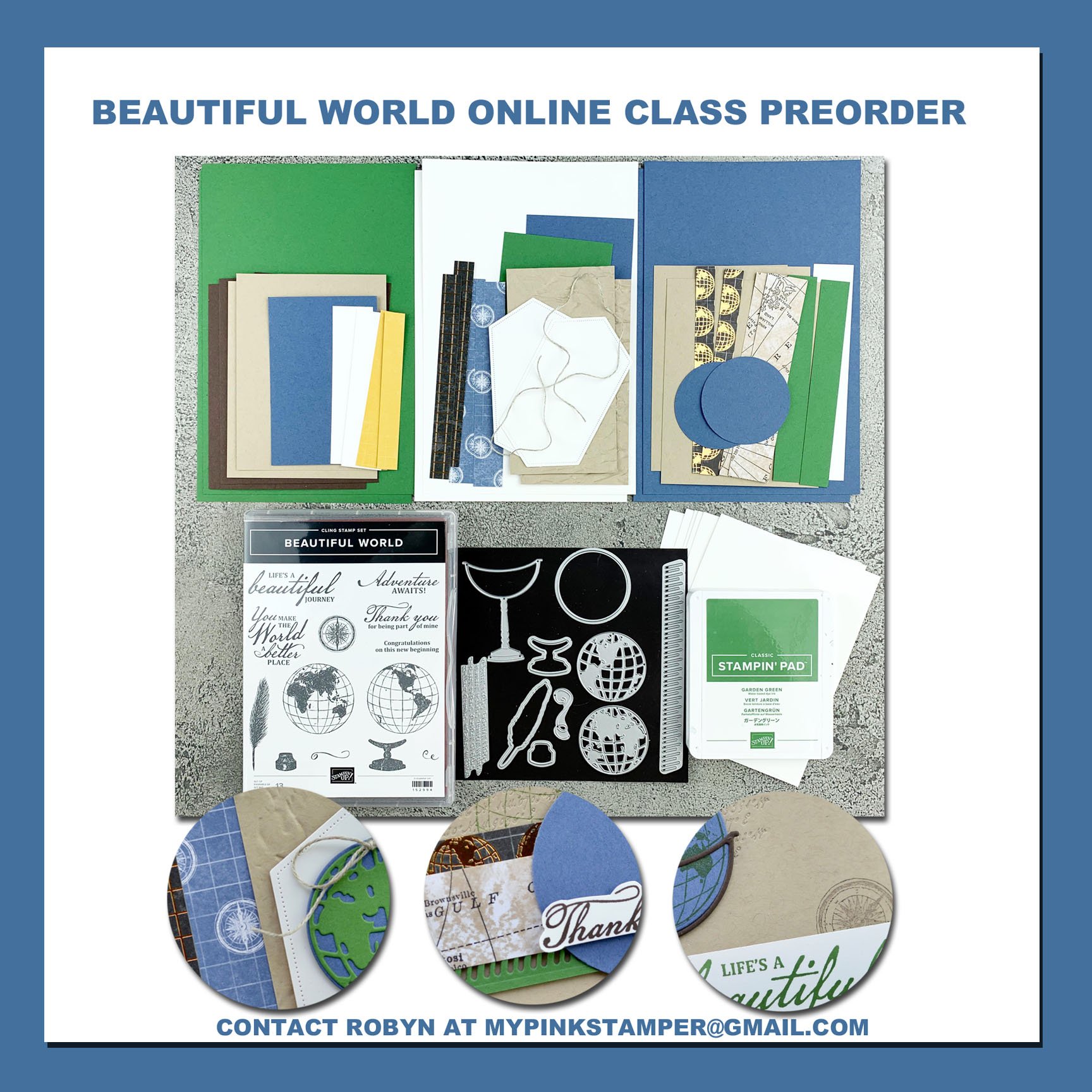 {NEW}Stampin’ Up! Beautiful World Online Class Preorder Now Open!