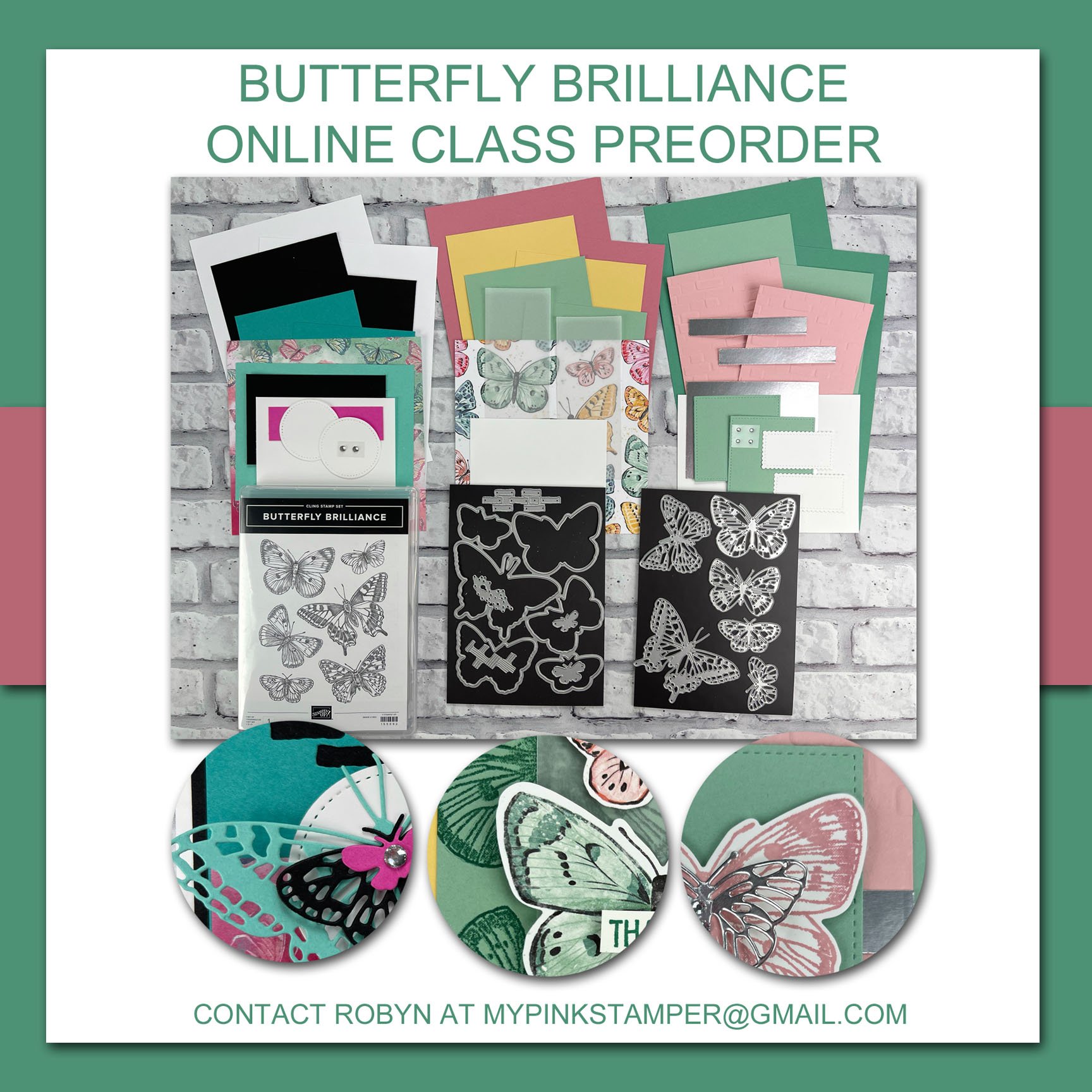{NEW}Stampin’ Up! Butterfly Brilliance Online Class Preorder Now Open