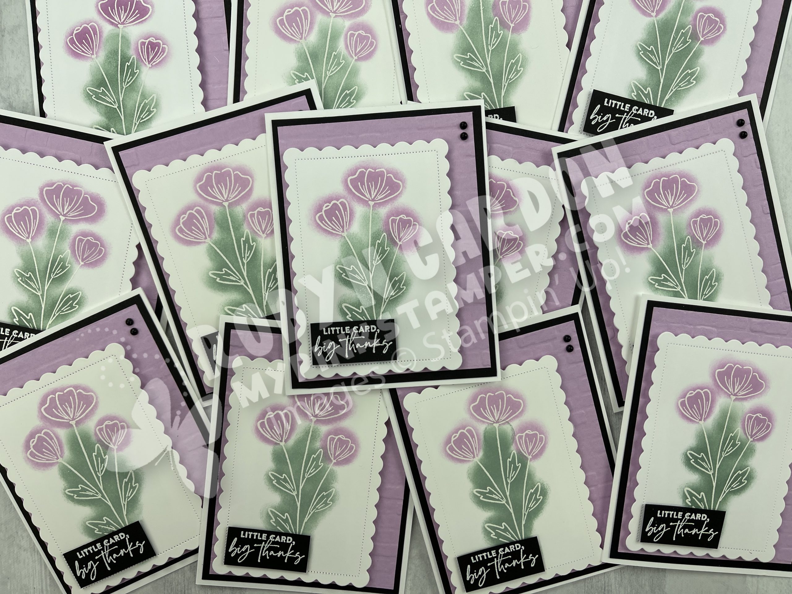 Emboss resist, stampin up flowers of friendship, video tutorial, my pink stamper