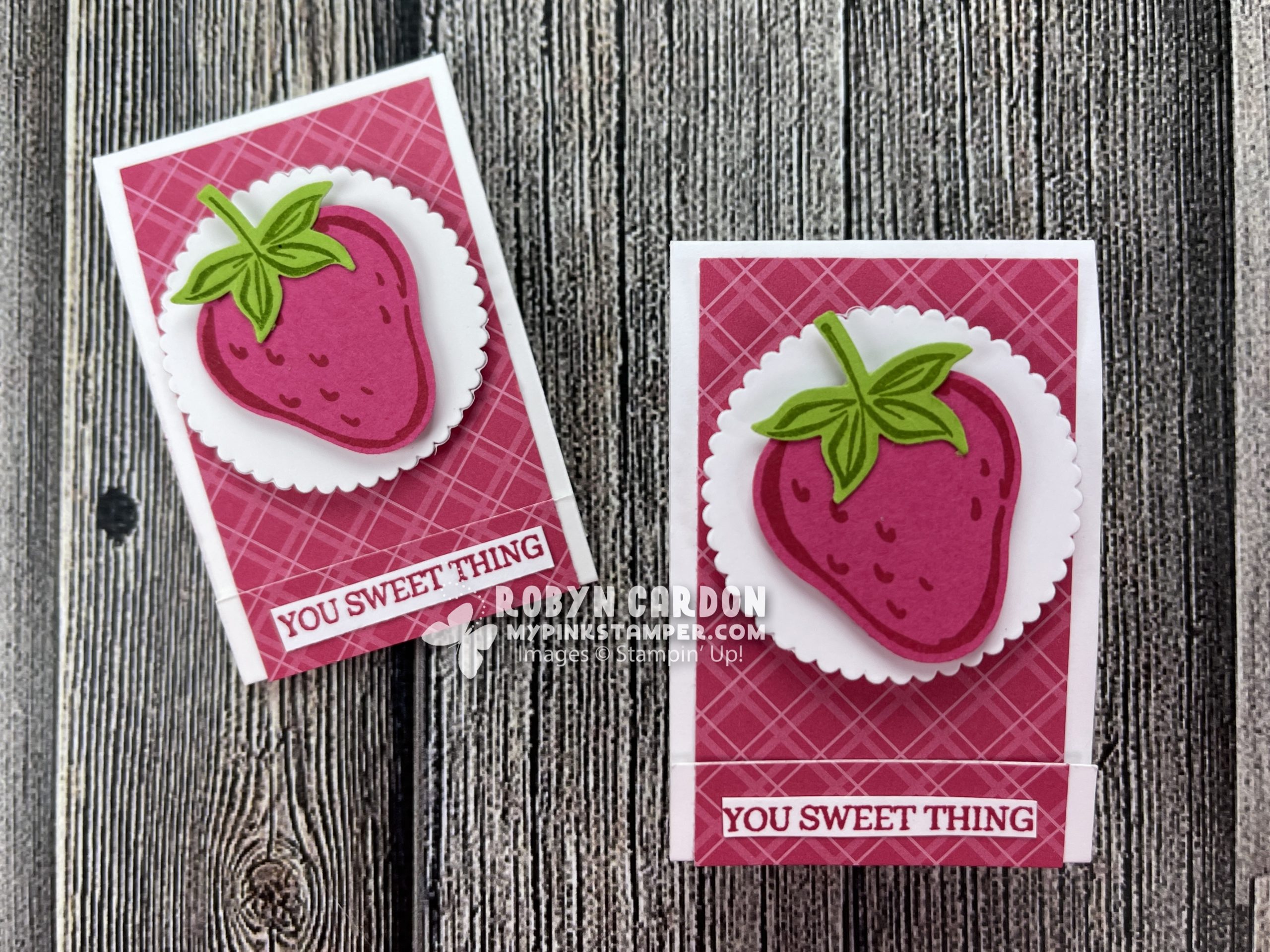 {VIDEO}Episode 837 – Sweet Strawberry Matchbook Tutorial – Days 26 – 28 & Promotion!