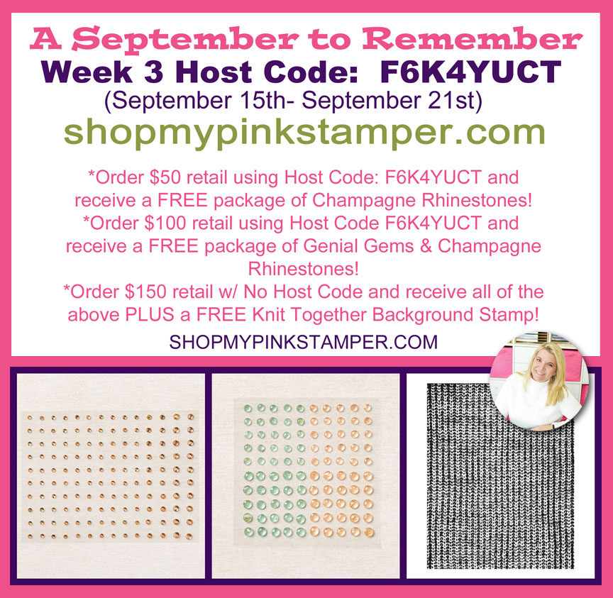 A September to Remember Promotion – Week 3 FREE Goodies w/ Purchase!