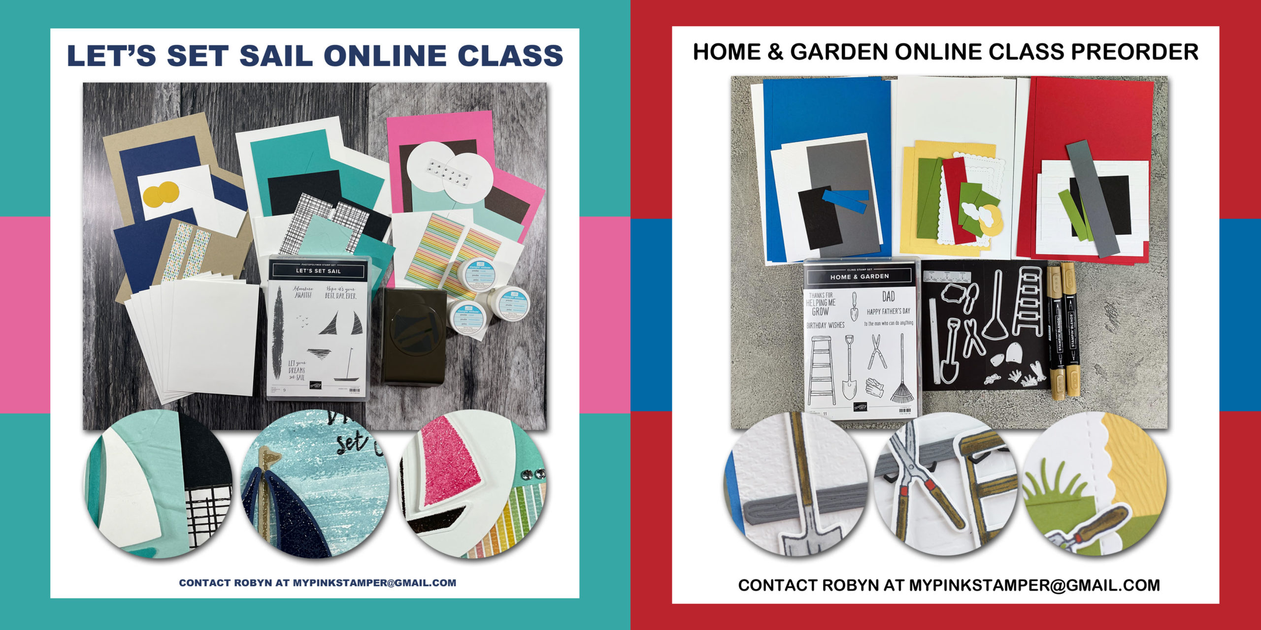 LET’S SET SAIL PLUS HOME & GARDEN ONLINE CLASS PREORDERS NOW OPEN!